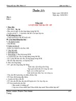 Tài liệu GIAO AN CHIEU  T21-  LOP 1(HT1)