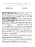 Tài liệu Internet Content Distribution: Developments and Challenges ppt