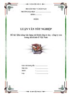 Tài liệu Luận văn tốt nghiệp “Khả năng vận dụng mô hình công ty mẹ - công ty con trong nền kinh tế Việt Nam” pptx