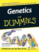 Genetics for dummies 1st edition 
