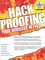 Tài liệu Hack Proofing Your Wireless Network pdf
