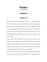 Tài liệu LUYỆN ĐỌC TIẾNG ANH QUA TÁC PHẨM VĂN HỌC-Emma -Jane Austen Volume I Chapter II pdf