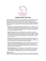 Tài liệu Hispanic Skin Care Tips docx