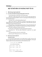 Tài liệu Chương I: Một số mô hình và phương pháp tối ưu docx