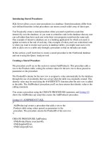 Tài liệu Introducing Stored Procedures doc