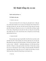 Tài liệu Kỹ thuật trồng cây ca cao pptx