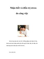 Tài liệu Nhận biết và điều trị stress do công việc pptx