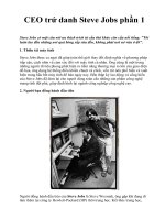 Tài liệu CEO trứ danh Steve Jobs phần 1 ppt