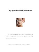 Tài liệu Tự tập cho mắt sáng, khỏe mạnh doc