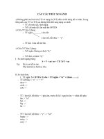 Gián án CÁC CẤU TRÚC SO SÁNH