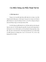 Tài liệu Giáo trình Các Biến Chứng của Phẫu Thuật Nội Soi pptx