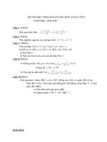 Tài liệu Đề thi học sinh giỏi lớp 9(Có đáp án)