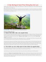 6 Việc Mà Người Hạnh Phúc Không Bao Giờ Làm