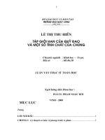 Tập giới hạn của đạo và một số tính chất của chúng 