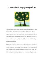 Tài liệu 4 bước tiến để tăng lợi nhuận tối đa docx