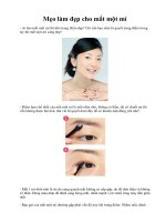 Tài liệu Mẹo làm đẹp cho mắt một mí docx