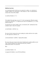 Tài liệu Building Expressions ppt