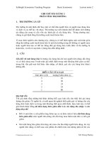 BẢI GIẢNG: PHÂN TÍCH THỊ TRƯỜNG