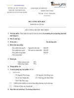 ĐỀ CƯƠNG MÔN BỘ MÔN KẾ TOÁN DOANH NGHIỆP