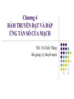 Tài liệu Giáo trinh lý thuyết mạch - Chương 4 pdf