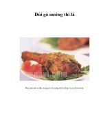 Tài liệu Đùi gà nướng thì là pptx