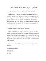 Tài liệu ÔN THI TỐT NGHIỆP ĐỌC X QUANG ppt