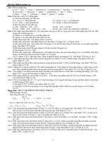 Bài giảng PHƯƠNG PHÁP GIẢI HÓA HC HAY- BÀI TẬP ÁP DỤNG