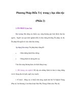 Tài liệu Phương Pháp Điều Trị trong y học dân tộc (Phần 2) pdf