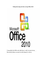 Tài liệu Những tính năng mới thú vị trong Office 2010 pdf