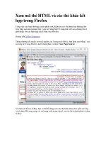 Tài liệu Xem mã thẻ HTML và các thẻ khác kết hợp trong Firefox doc