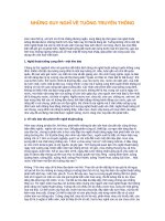 Tài liệu NHỮNG SUY NGHĨ VỀ TUỒNG TRUYỀN THỐNG ppt