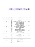 Gián án Giáo án 3 tuần 26