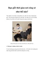 Tài liệu Bạn giết thời gian nơi công sở như thế nào? doc