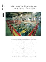 Absorption/Variable Costing and Cost-Volume-Profit Analysis