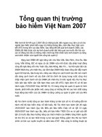 Tài liệu Tổng quan thị trường bảo hiểm Việt Nam 2007 pdf