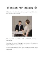 Tài liệu Để không bị 