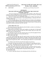 Gián án Kế hoạch thi GV dạy giỏi cấp huyện bậc Mầm non năm học 2010-2011