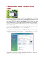 Tài liệu Kiểm tra sức khỏe của Windows Vista pdf