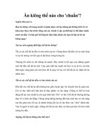 Tài liệu Ăn kiêng thế nào cho ''''chuẩn''''? pdf