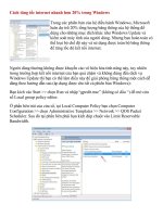 cách tăng tốc internet nhanh hơn 20% trong windows