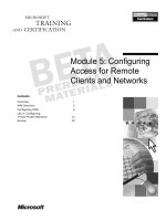 Tài liệu Module 5: Configuring Access for Remote Clients and Networks ppt