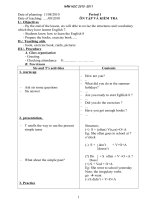 Bài soạn GA 8 ki 1 2010-2011