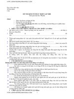 Tài liệu ĐỀ THI KINH TẾ PHÁT TRIỂN ppt