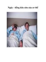 Tài liệu Ngáy - tiếng kêu cứu của cơ thể pdf
