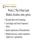 Tài liệu Location and Rents: The Indifference Principle, Submarkets and Land Use Segregation pptx