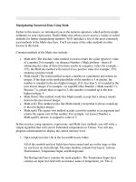 Tài liệu Manipulating Numerical Data Using Math ppt