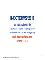 Bài giảng thanh toán quốc tế Bài 3   INCOTERMS   2010 