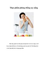 Tài liệu Thực phẩm phòng chống say nắng pptx