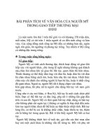 Tài liệu BÀI PHÂN TÍCH VỀ VĂN HÓA CỦA NGƯỜI MỸ TRONG GIAO TIẾP THƯƠNG MẠI ppt