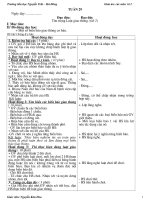 Bài soạn các môn lớp 4 tuần 29